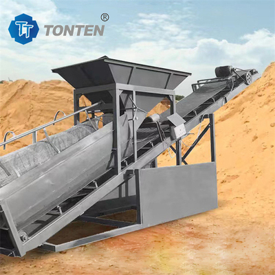 Máquina de filtrado de tambor giratorio industrial para la separación de arena y grava