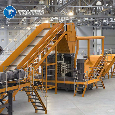 Congelador electrodoméstico trituradoras de chatarra electrónica línea de producción de reciclaje de residuos