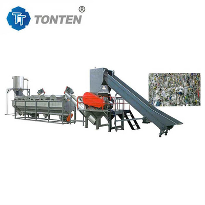Producción de residuos de plástico para el trituración y reciclaje
