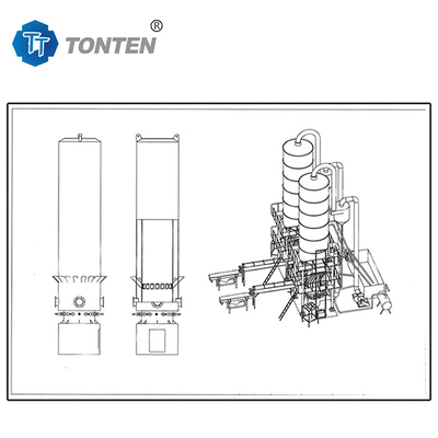 TONAS de línea de producción de la máquina de triturador de vidrio industrial para la arena 6-25t por lote