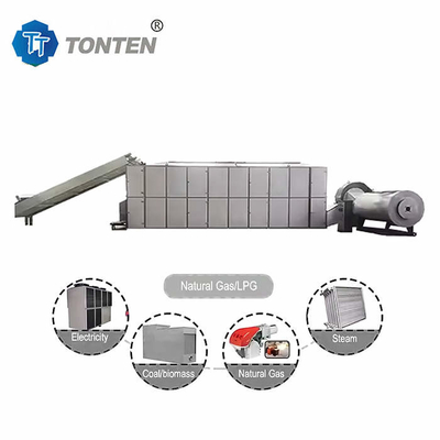Máquina de secado de cinturón de mandioca de calor eléctrico de acero inoxidable OEM