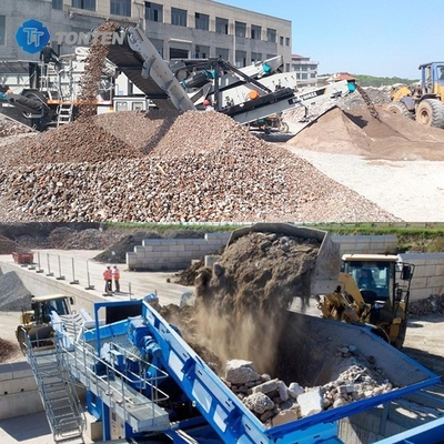 Instalación de máquinas de reciclaje de ladrillos de construcción