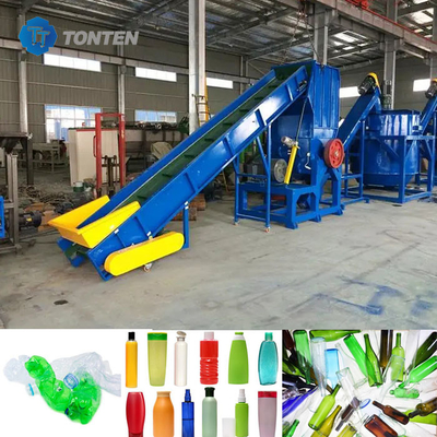 Línea de producción de reciclado de trituración de plásticos Equipo de limpieza y reciclado de plásticos