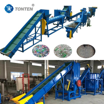 Máquina de reciclaje de residuos de plástico de la línea de lavado de botellas de PET