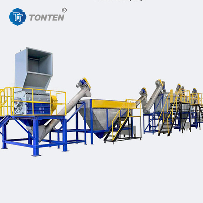 Línea de producción de reciclado de trituración de plásticos Equipo de limpieza y reciclado de plásticos