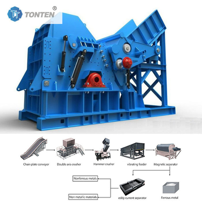 Máquina de reciclaje de chatarra industrial Línea de producción