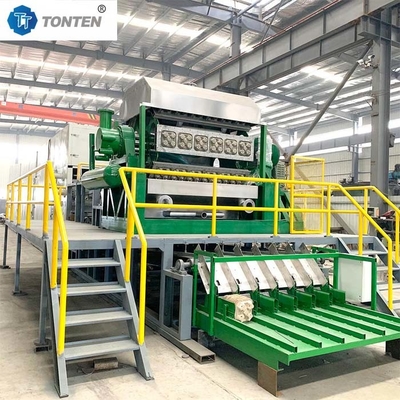 Papel de cartón bandeja de huevo hacer máquina de papel residual línea de producción de reciclaje
