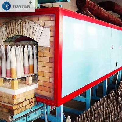 Fuego térmico eléctrico de túnel Fuego de empuje de placas Equipo de horno de atmósfera 220W