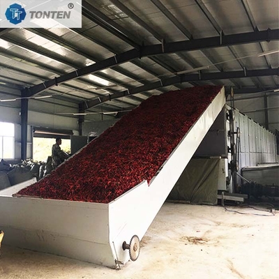 Máquina de secado de cinturón de chile de pimienta de acero inoxidable Secador de alimentos Equipo de secado