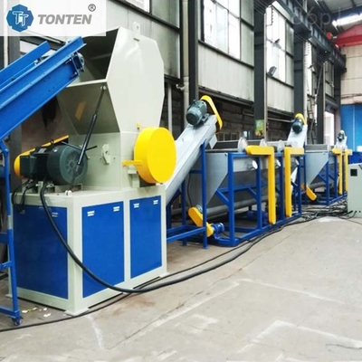 Planta de reciclaje de botellas de plástico PET trituradora línea de producción de lavado 80kw