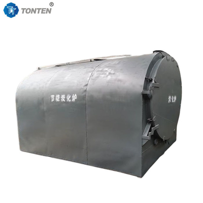 Máquina de horno de carbonización horizontal continua de cáscara de coco