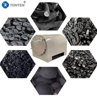 Máquina de producción de carbón de horno de carbonización de flujo de aire de árboles de madera