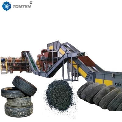 Máquina de reciclaje de trituración de huellas de goma usadas