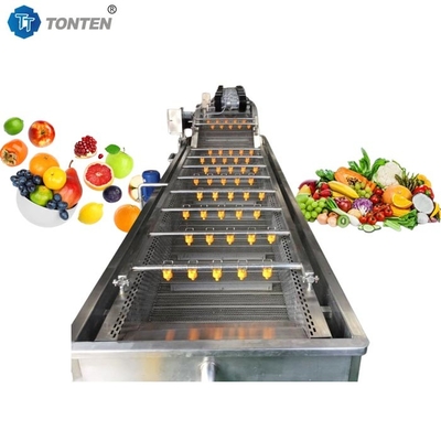 Máquina de limpieza de alimentos con burbuja de aire para lavado de frutas y plátanos 6kw 380v