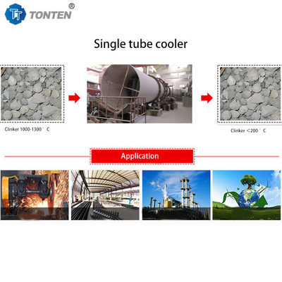 Refrigerador de tambor rotativo estable para la industria de materiales de construcción