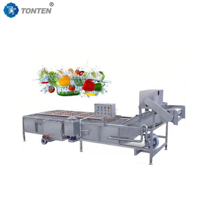 Máquina de limpieza de alimentos de tipo onda totalmente automática para limpieza de frutas y verduras