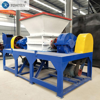 Nuevo modelo de máquina de reciclaje de doble eje trituradora para plástico de madera