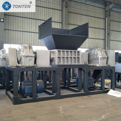 Muebles de paja de plástico Sofá triturador máquina trituradora de doble eje triturador