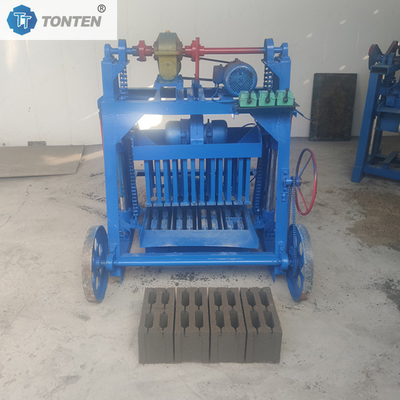 Máquina de construcción de ladrillos de gran tamaño Máquina móvil de moldeo de bloques huecos