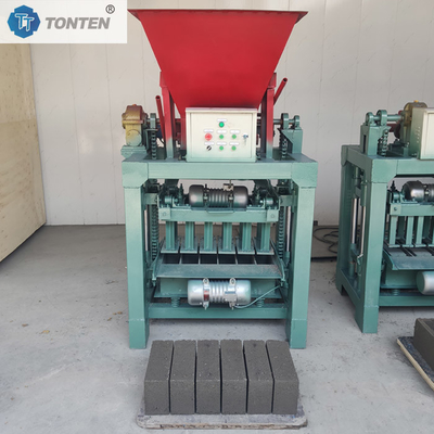 Máquina para moldear piedras en la carretera Máquina semiautomática para hacer ladrillos huecos de hormigón