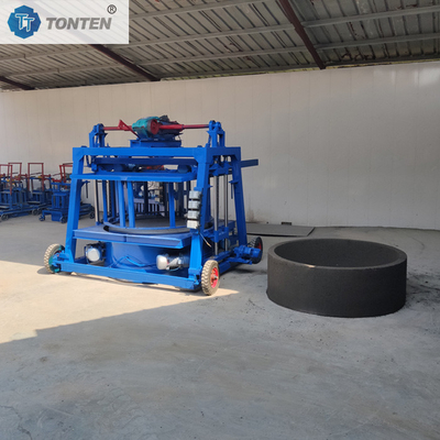 Máquina de círculo de pozos elevados Máquina de ladrillos móviles