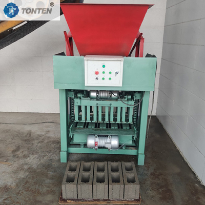 Máquina para moldear piedras en la carretera Máquina semiautomática para hacer ladrillos huecos de hormigón