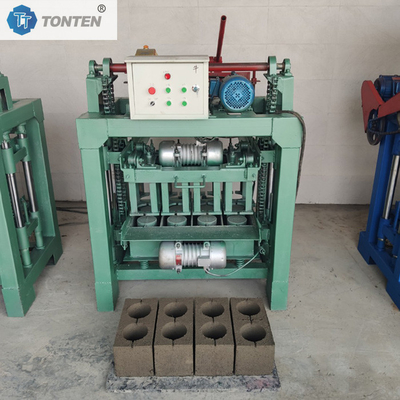 Máquina de moldeado de bloques semiautomática con sistema de control PLC Máquina de ladrillo