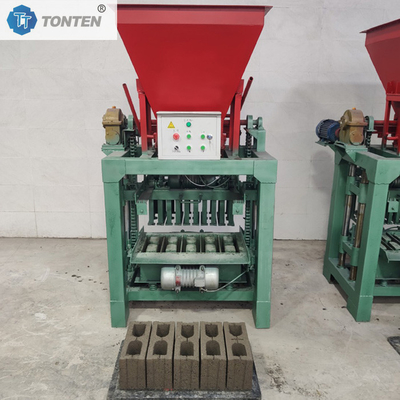 Equipo semiautomático para la fabricación de ladrillos de hormigón