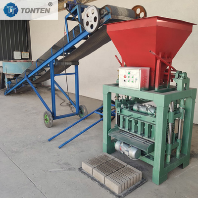 Máquina de fabricación de bloques semiautomática hueca hueca hormigón de cemento ladrillo