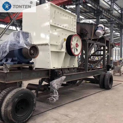 Máquina de trituración de piedra de caja móvil
