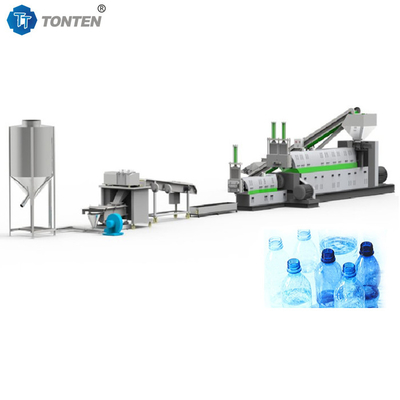 Fabrica de reciclaje de botellas de PET para la limpieza en caliente