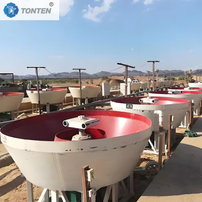 La máquina de molienda de oro de plata de zinc separador de gravedad molino de la sartén húmeda