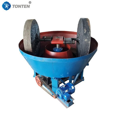 Molino de molienda de mineral de oro con rodillos y bandeja húmeda