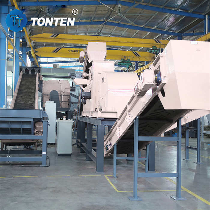 Máquina de clasificación de desechos de metal totalmente automática Línea de producción de reciclaje