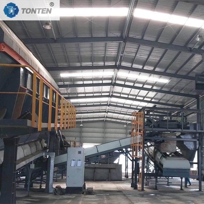Instalación de clasificación de residuos industriales de MSW línea de producción de recogida y tratamiento de residuos