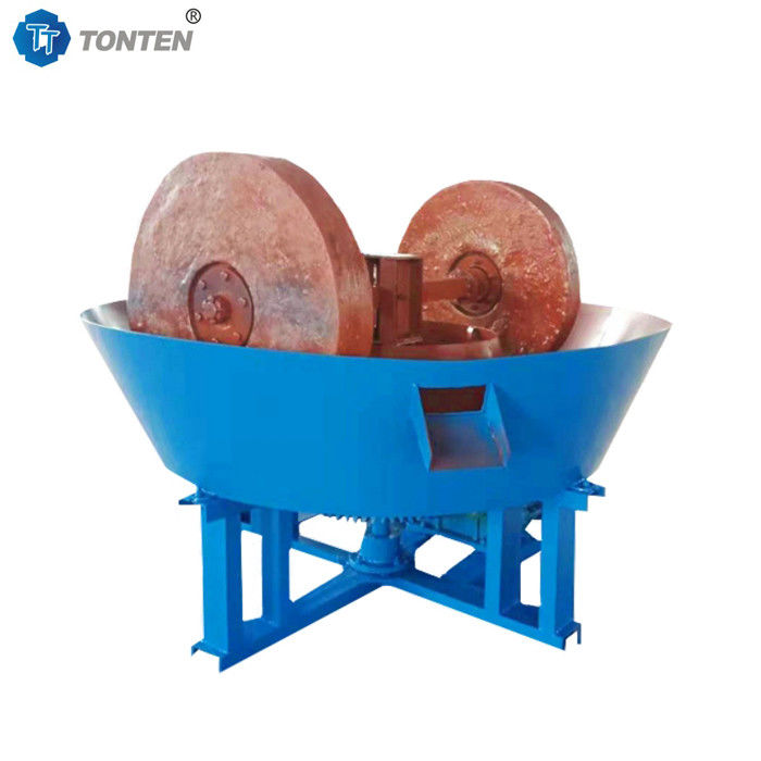 Molino de molienda de mineral de oro con rodillos y bandeja húmeda