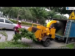 Máquina de madera de la trituradora