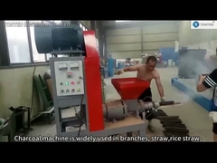 carbón de leña que hace la máquina