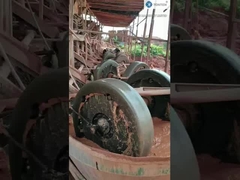 Máquina de molienda de oro de doble rueda de mineral de hierro húmedo Barita Máquina de molienda de cuarzo