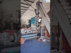 Máquina de embalaje de plástico para el sellado de pellets de pesaje 25kg 50kg